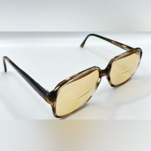 Vintage Portland Brown Gray Oval Sunglasses Frames Only